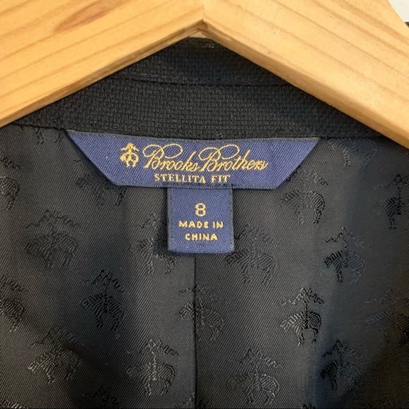 Brooks Brothers Stellita Fit Wool Blazer in Black, Size 8 - Picture 5 of 13